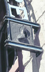 Cast iron sign detail