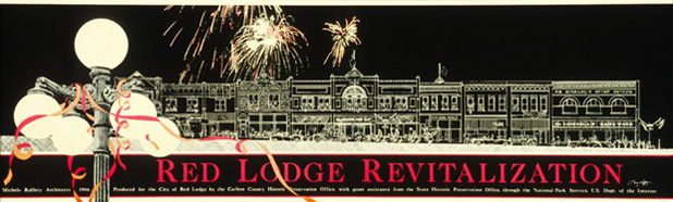 Revitalization project poster, Red Lodge, Montana
